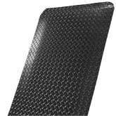 Crown Workers-Delight Ultra Deck Plate Dry Area Anti-Fatigue Mat - 2' x 75', Black